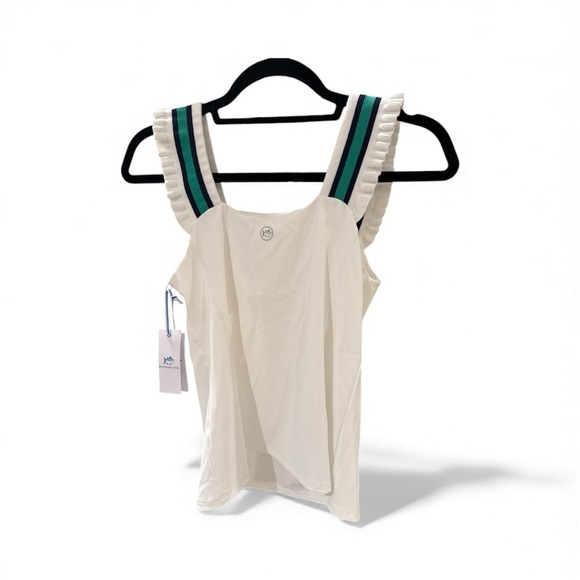 Southern Tide blue, green and white tennis/golf skort with Ralyee matching top. - Picture 2 of 10